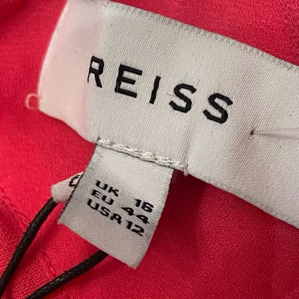 New! Reiss Valentina color clash colorblock Dress pink red nwt 2847